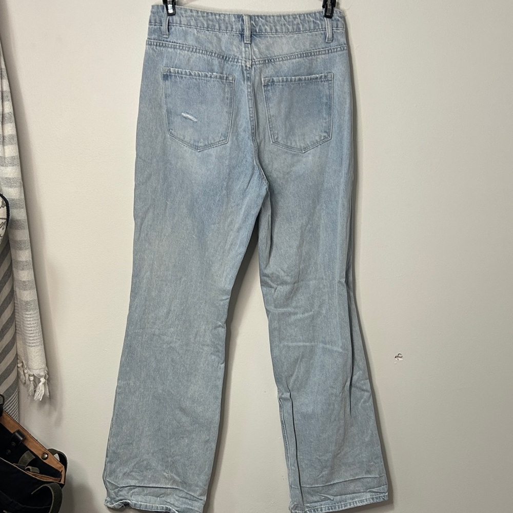 Altar'd State Light Blue Straight Leg Jeans - Picture 7 of 9